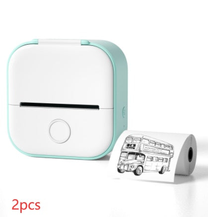 Portable Mini Thermal Label Printer Home Photo Printer Student Wrong Question Printer Bluetooth-compatible Mini Label Printer Price Tag - Il mio negozio