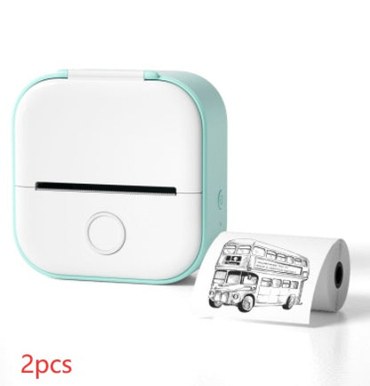 Portable Mini Thermal Label Printer Home Photo Printer Student Wrong Question Printer Bluetooth-compatible Mini Label Printer Price Tag - Il mio negozio