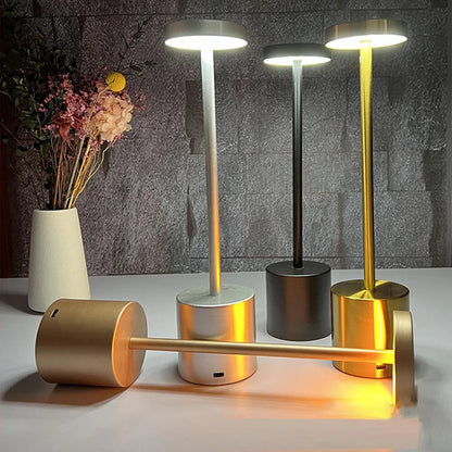 Lampe de Table classique, Rechargeable par USB, veilleuse à gradation continue, tactile, lampe de bureau, 3 couleurs, lampe de chevet, décoration de Bar d'hôtel
