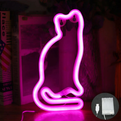 Butterfly Neon Sign USB/Battery Powered Cat LED Neon Light Skull Neon Lamp Wall Art Decor for Home - Il mio negozio