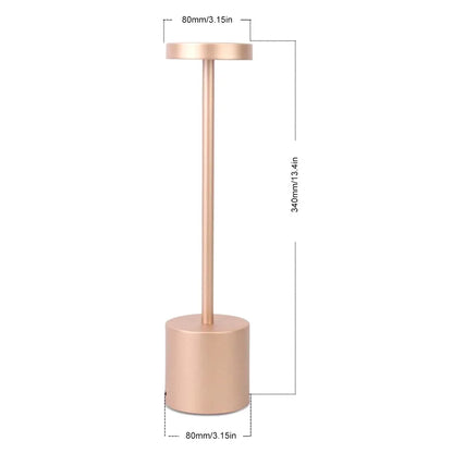 Lampe de Table classique, Rechargeable par USB, veilleuse à gradation continue, tactile, lampe de bureau, 3 couleurs, lampe de chevet, décoration de Bar d'hôtel