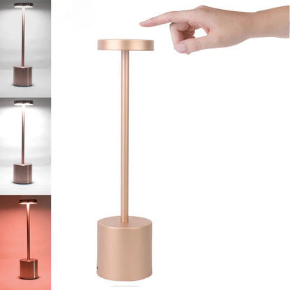 Lampe de Table classique, Rechargeable par USB, veilleuse à gradation continue, tactile, lampe de bureau, 3 couleurs, lampe de chevet, décoration de Bar d'hôtel