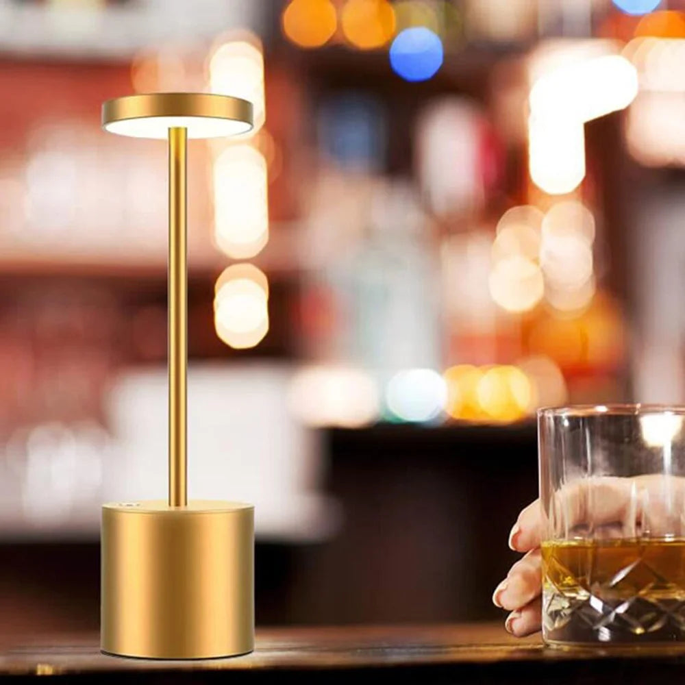 Lampe de Table classique, Rechargeable par USB, veilleuse à gradation continue, tactile, lampe de bureau, 3 couleurs, lampe de chevet, décoration de Bar d'hôtel