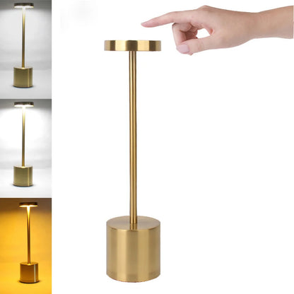 Lampe de Table classique, Rechargeable par USB, veilleuse à gradation continue, tactile, lampe de bureau, 3 couleurs, lampe de chevet, décoration de Bar d'hôtel
